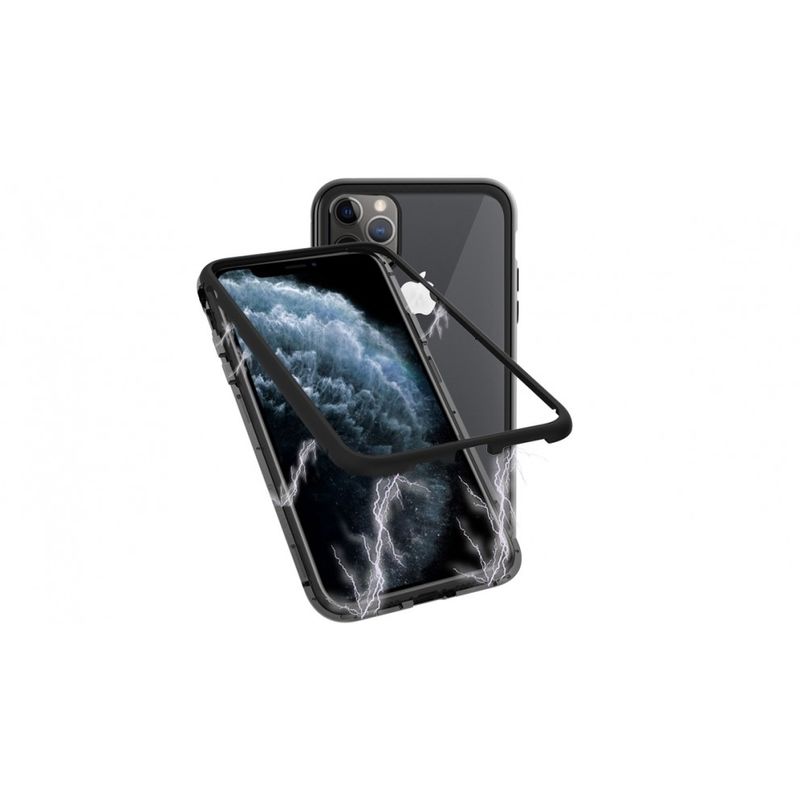 Laptop, Telefoane si Tablete - Telefoane mobile si accesorii - Accesorii Telefoane - Huse telefoane - Husa Apple iPhone 11 PRO Magnetica cu spate din sticla securizata si folie privacy pentru ecran, MyStyle Perfect Fit - Infinity.ro