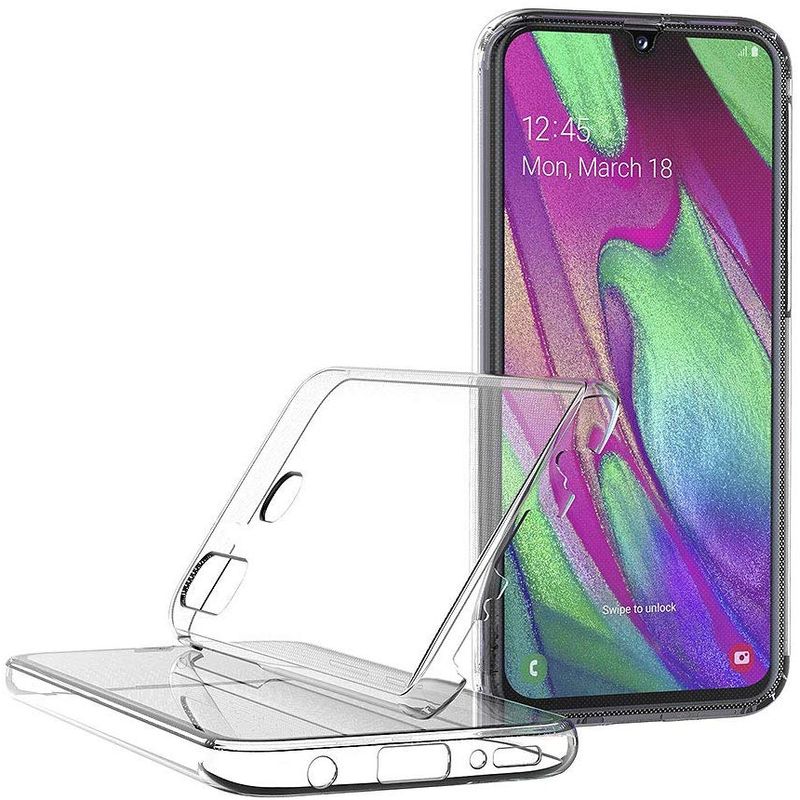 Laptop, Telefoane si Tablete - Telefoane mobile si accesorii - Accesorii Telefoane - Huse telefoane - Husa 360° pentru Samsung Galaxy A40, TPU Transparent fata+spate - Infinity.ro