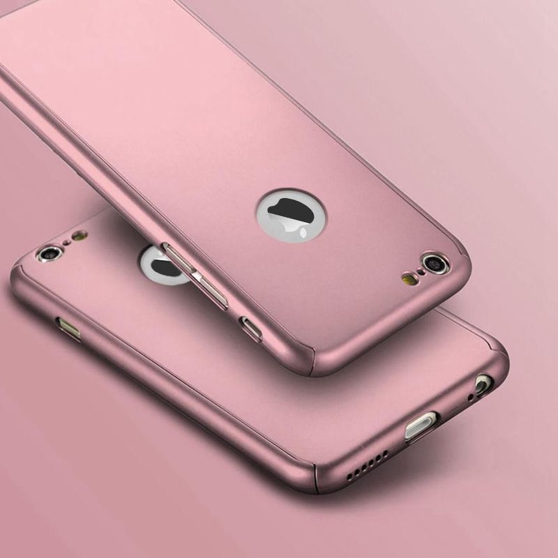 Laptop, Telefoane si Tablete - Telefoane mobile si accesorii - Accesorii Telefoane - Huse telefoane - Husa FullBody MyStyle Rose-Gold pentru Apple iPhone 8 acoperire completa 360 grade cu folie de protectie gratis - Infinity.ro