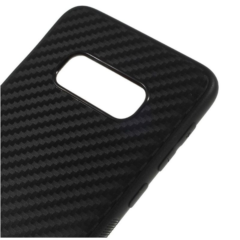 Laptop, Telefoane si Tablete - Telefoane mobile si accesorii - Accesorii Telefoane - Huse telefoane - Husa pentru Samsung Galaxy S10, MyStyle Perfect Fit cu insertii de carbon, negru - Infinity.ro