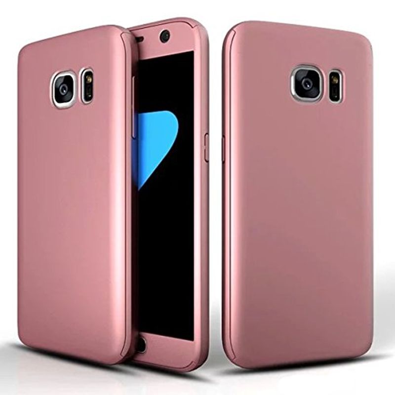 Laptop, Telefoane si Tablete - Telefoane mobile si accesorii - Accesorii Telefoane - Huse telefoane - Husa Fullbody MyStyle Rose-Gold pentru Samsung Galaxy S7 Edge acoperire completa 360 grade cu folie de protectie gratis - Infinity.ro