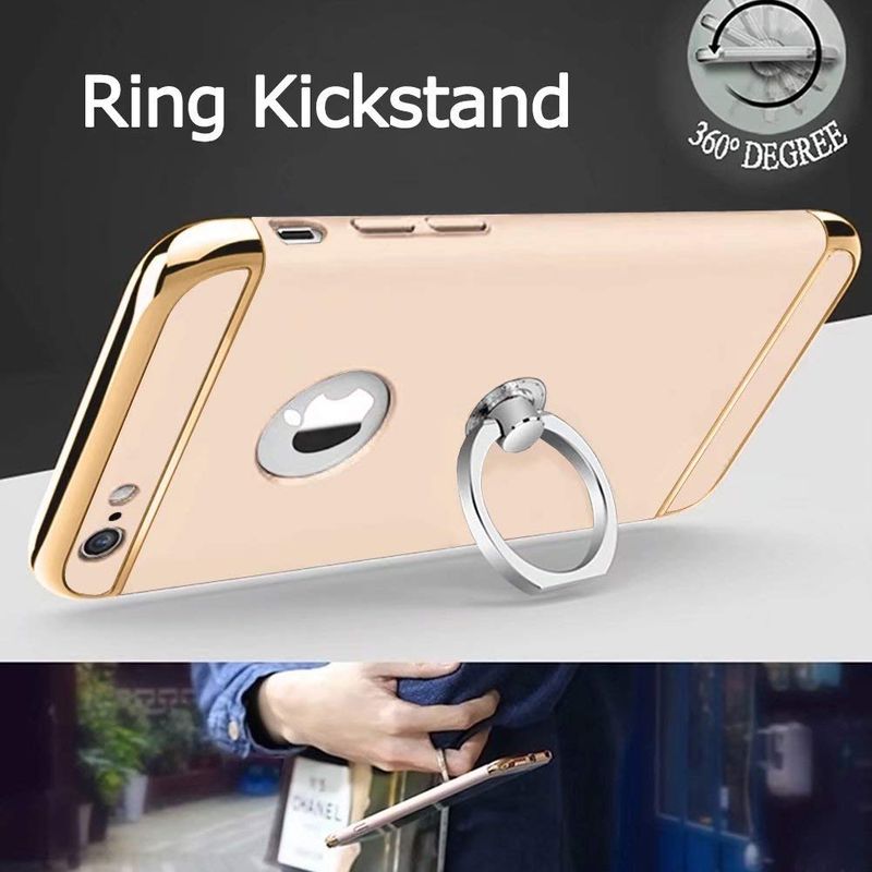 Laptop, Telefoane si Tablete - Telefoane mobile si accesorii - Accesorii Telefoane - Huse telefoane - Husa pentru Apple iPhone 6 Plus / 6S Plus ofera protectie 3in1 Ring Gold - Infinity.ro