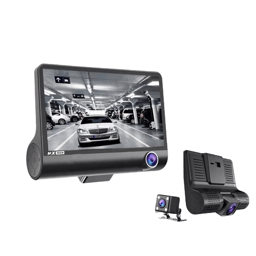Camera auto de bord DVR Tripla Fata, Spate, Interior,Detectarea Miscarii, Asistenta parcare, Functie playback