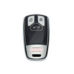 Auto si Moto - Electronice auto - Accesorii electronice auto - Husa Cheie Audi SmartKey TPU GRI cu Negru - Infinity.ro