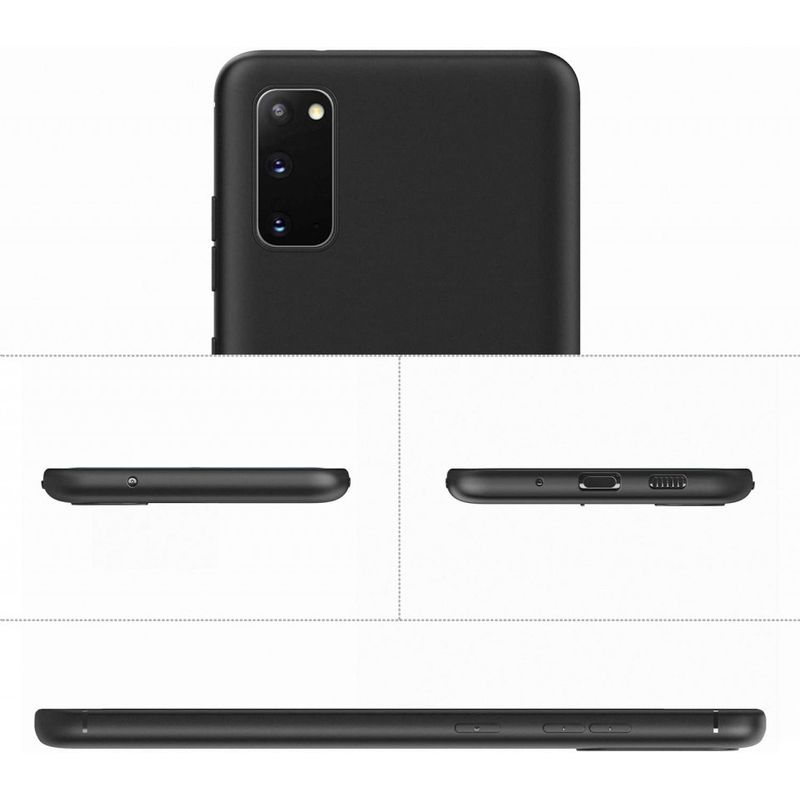 Laptop, Telefoane si Tablete - Telefoane mobile si accesorii - Accesorii Telefoane - Huse telefoane - Husa Samsung Galaxy S20 Plus, slim antisoc Negru - Infinity.ro