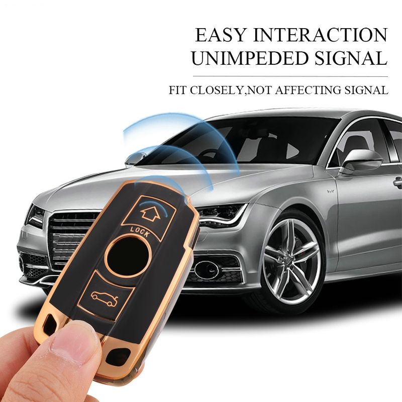 Auto si Moto - Electronice auto - Accesorii electronice auto - Husa de protectie premium pentru cheie auto, Elegance Luxury Cover Key, compatibila cu BMW E60 E61 E70 E81 E87 - Infinity.ro