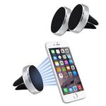 Laptop, Telefoane si Tablete - Telefoane mobile si accesorii - Accesorii Telefoane - Suport si docking telefoane - Suport auto magnetic de culoare argintie pentru telefoane mobile, prindere la ventilatie - Infinity.ro