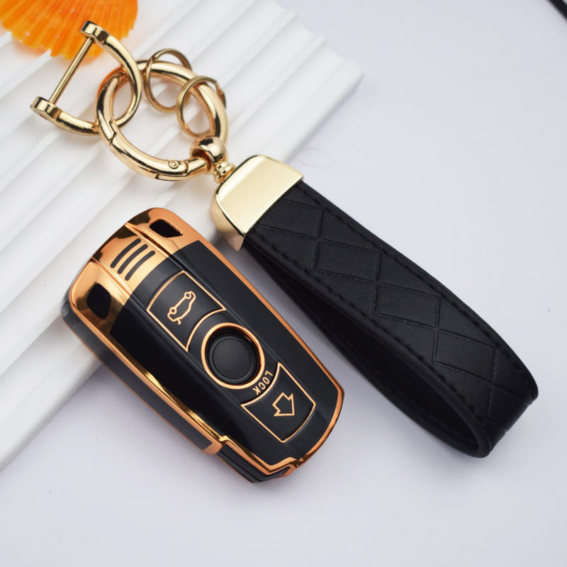 Auto si Moto - Electronice auto - Accesorii electronice auto - Husa de protectie premium pentru cheie auto, Elegance Luxury Cover Key, compatibila cu BMW E60 E61 E70 E81 E87 - Infinity.ro