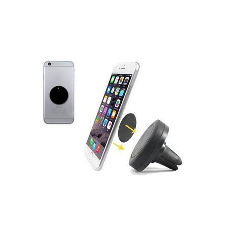 Laptop, Telefoane si Tablete - Telefoane mobile si accesorii - Accesorii Telefoane - Suport si docking telefoane - Suport auto magnetic de culoare neagra pentru telefoane mobile, prindere la ventilatie - Infinity.ro