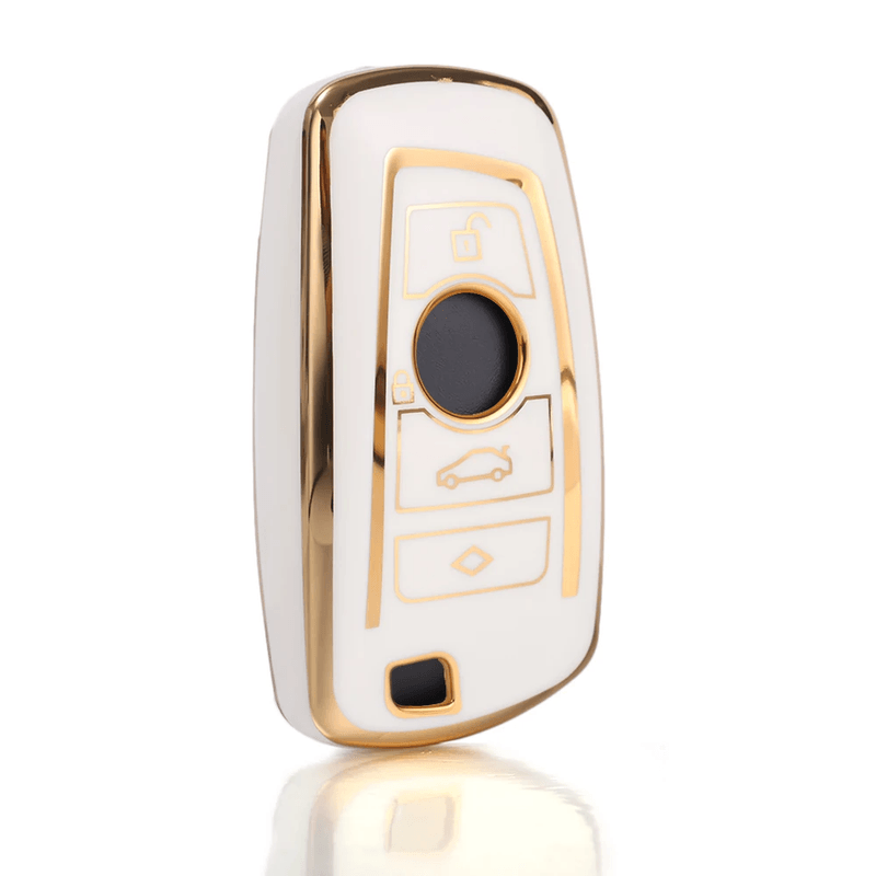 Auto si Moto - Electronice auto - Accesorii electronice auto - Husa pentru cheie smart alb BMW F20 F30 G20 F31 F34 G30 F11 M1 M2 M6 X2 X3 F25 seria 1 3 6 E39 E46 E60 E70 E87 - Infinity.ro