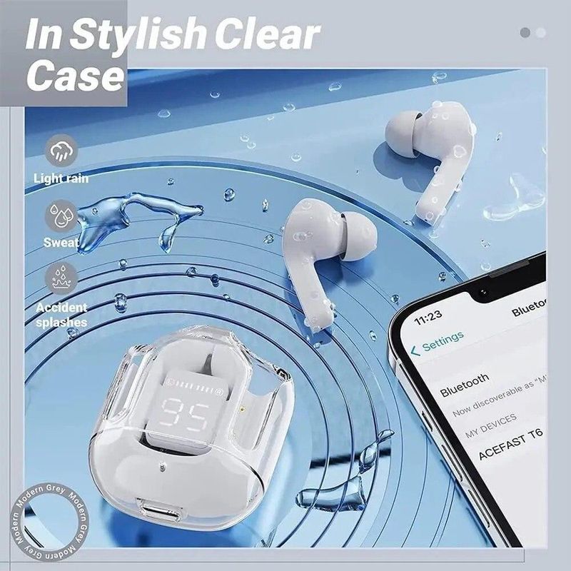 TV, Audio-Video si Foto - Portabile audio - Casti audio - Casti wireless bluetooth,Buds Ultrapods, Audio, Anularea Zgomotului, Fara fir, Afisaj Digital, Microfon, ALBE - Infinity.ro