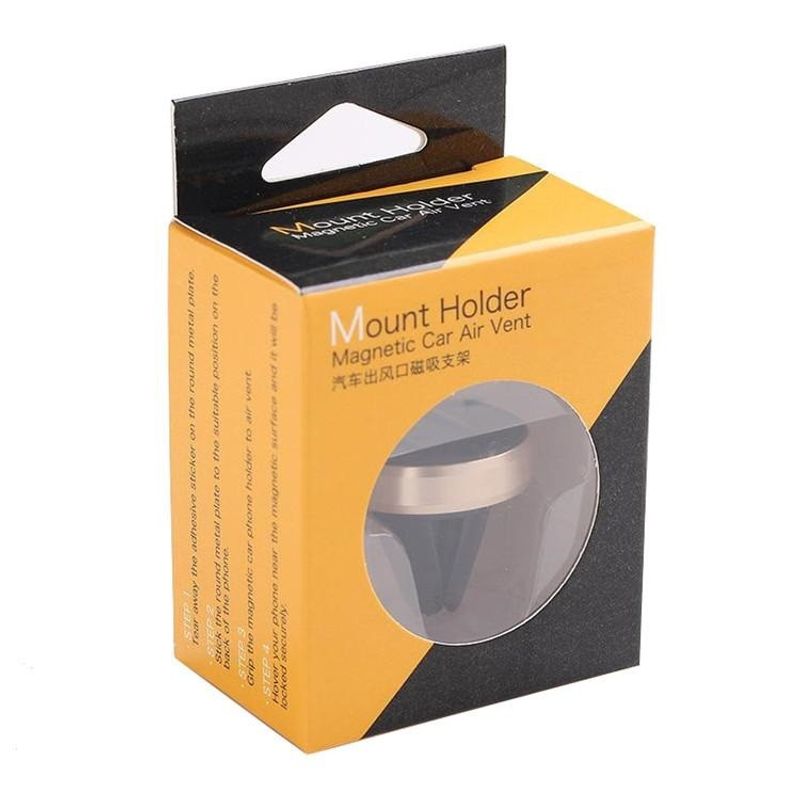 Laptop, Telefoane si Tablete - Telefoane mobile si accesorii - Accesorii Telefoane - Suport si docking telefoane - Suport auto magnetic de culoare rose-gold pentru telefoane mobile, prindere la ventilatie - Infinity.ro