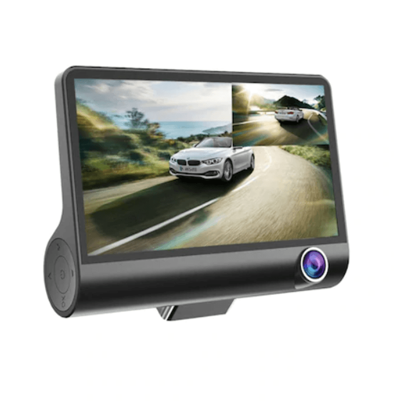 Auto si Moto - Electronice auto - Camere auto si DVR - Camera Auto 3in1 DVR FULL HD 1080P, 3 camere fata/spate/interior ecran de 4 inch - Infinity.ro
