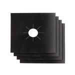 Electronice si Electrocasnice - Aragazuri, cuptoare si hote - Accesorii aragazuri, cuptoare si hote - Accesorii aragazuri - Set 4 x Folie de Protectie Reutilizabila, Compatibilitate Universala, pentru Plita si Aragaz, 27cm, Negru, - Infinity.ro