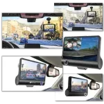 Auto si Moto - Electronice auto - Camere auto si DVR - Camera de Bord Auto DVR Full HD cu 3 Obiective: Fata, Spate si Interior pentru Supraveghere Completa - Infinity.ro