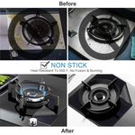 Electronice si Electrocasnice - Aragazuri, cuptoare si hote - Accesorii aragazuri, cuptoare si hote - Accesorii aragazuri - Set 4 x Folie de Protectie Reutilizabila, Compatibilitate Universala, pentru Plita si Aragaz, 27cm, Negru, - Infinity.ro