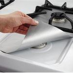 Electronice si Electrocasnice - Aragazuri, cuptoare si hote - Accesorii aragazuri, cuptoare si hote - Accesorii aragazuri - Set 4 folii detasabile de protectie pentru aragaz, usor de spalat, din teflon gri - Infinity.ro
