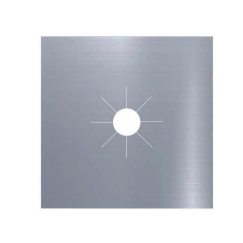 Electronice si Electrocasnice - Aragazuri, cuptoare si hote - Accesorii aragazuri, cuptoare si hote - Accesorii aragazuri - Set 4 folii detasabile de protectie pentru aragaz, usor de spalat, din teflon gri - Infinity.ro