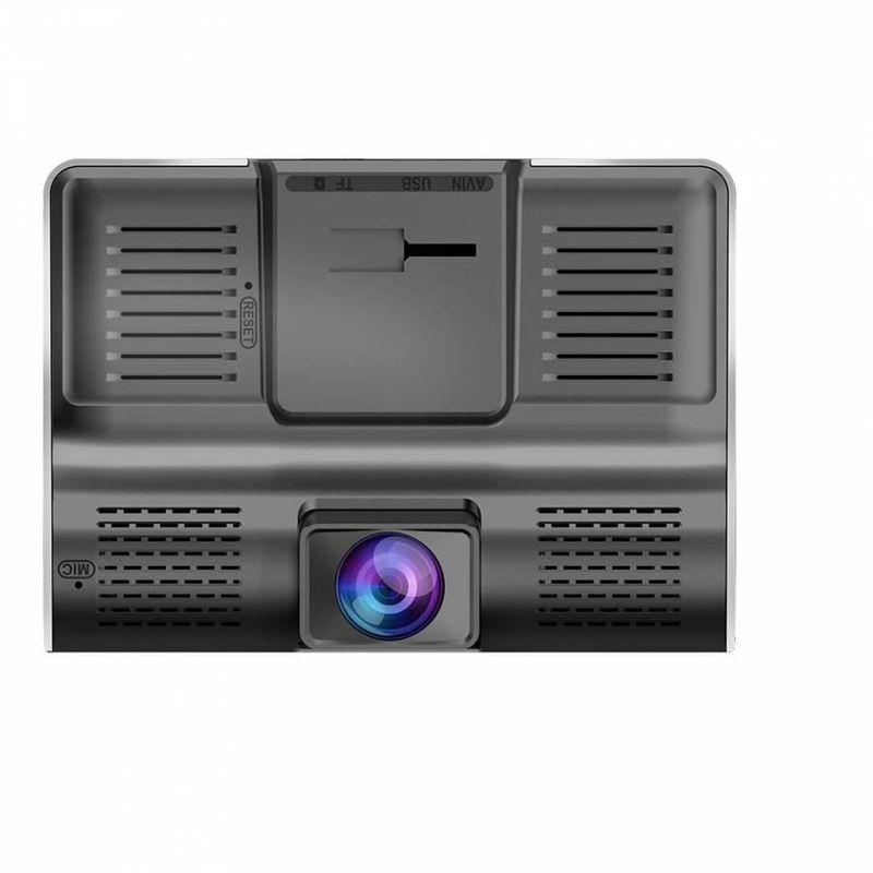 Auto si Moto - Electronice auto - Camere auto si DVR - Camera de Bord Auto DVR Full HD cu 3 Obiective: Fata, Spate si Interior pentru Supraveghere Completa - Infinity.ro