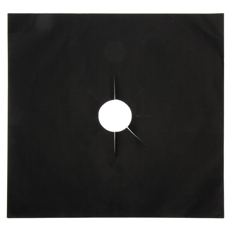 Electronice si Electrocasnice - Aragazuri, cuptoare si hote - Accesorii aragazuri, cuptoare si hote - Accesorii aragazuri - Set 4 x Folie de Protectie Reutilizabila, Compatibilitate Universala, pentru Plita si Aragaz, 27cm, Negru, - Infinity.ro