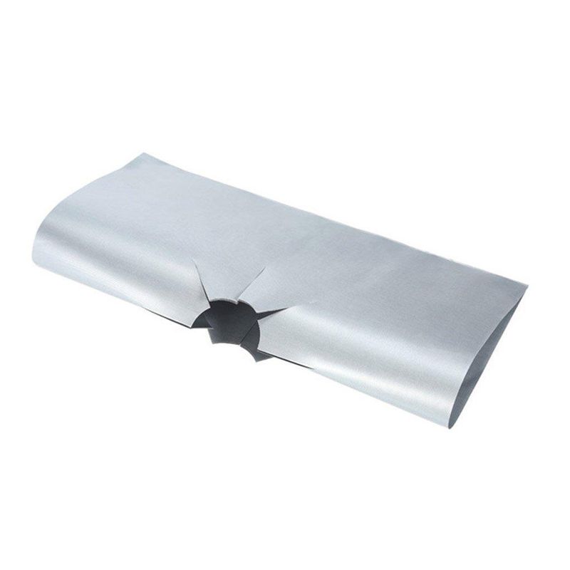 Electronice si Electrocasnice - Aragazuri, cuptoare si hote - Accesorii aragazuri, cuptoare si hote - Accesorii aragazuri - Set Folii de Protectie din Teflon - pentru Plita si Aragaz , Reutilizabile, Gri, 4 Bucati - Infinity.ro