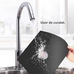 Electronice si Electrocasnice - Aragazuri, cuptoare si hote - Accesorii aragazuri, cuptoare si hote - Accesorii aragazuri - Set 4 Folii de Protectie, reutilizabile, pentru Plita si Aragazul pe gaz, 27 x 27 cm, negru - Infinity.ro