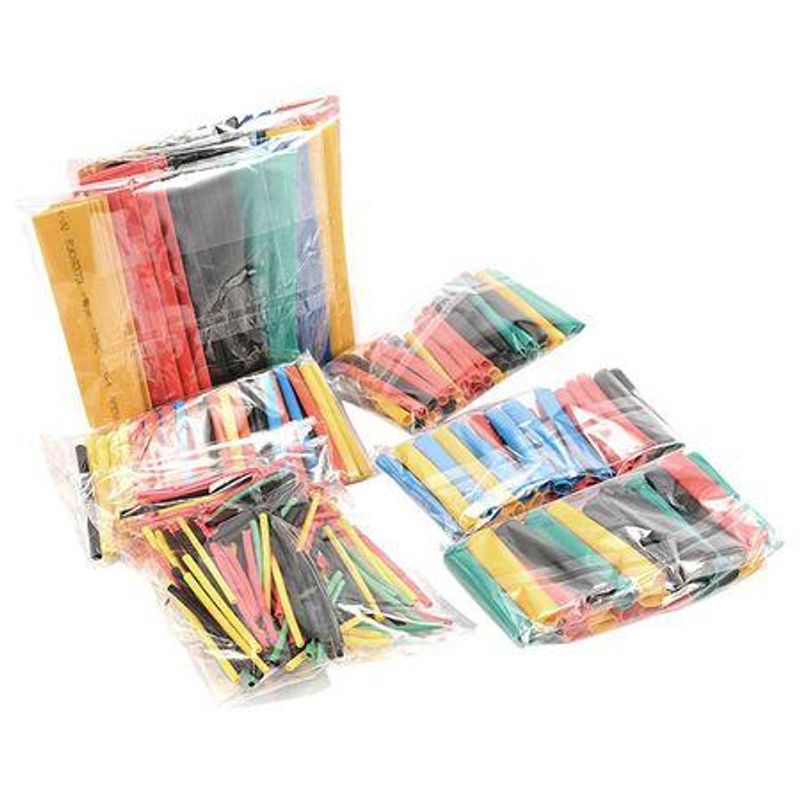 Casa si Gradina - Electrice - Cabluri electrice si conductori - Tub Termocontractabil Varnis 328 buc / set, rezistente la foc, contractie 2 la 1 - Infinity.ro