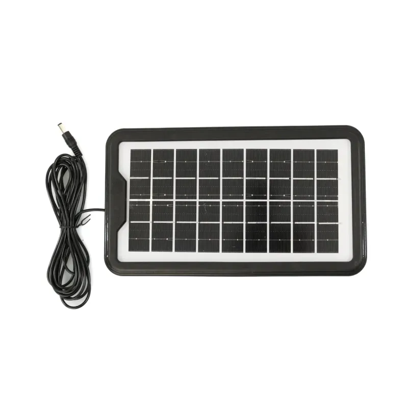 Casa si Gradina - Electrice - Panouri solare si accesorii - Sisteme panouri solare - Sistem de iluminat solar GDPLUS cu 3 becuri, lanterna si incarcator USB, portabil, GD-8017COB - Infinity.ro