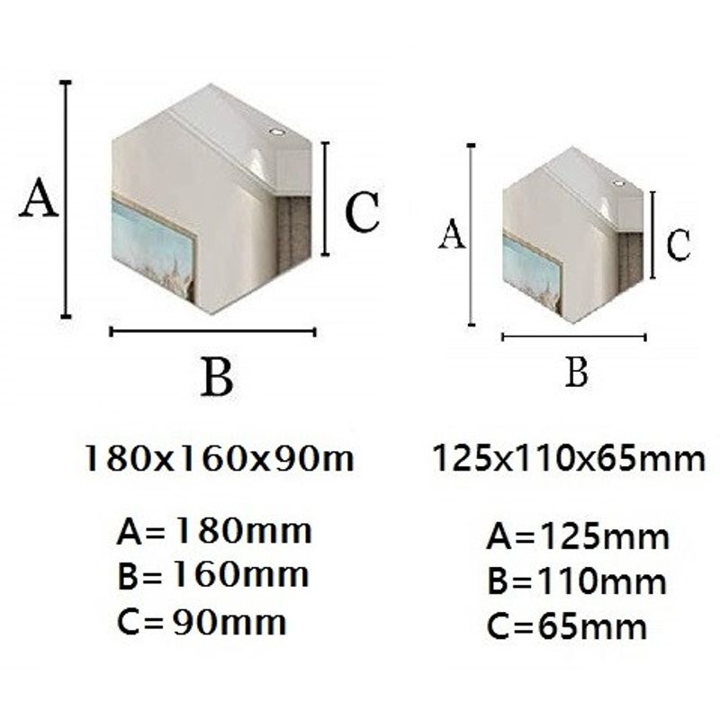 Casa si Gradina - Decoratiuni - Oglinzi - Set Oglinzi Design Hexagon - Oglinzi Decorative Acrilice Silver 29 bucati - Infinity.ro