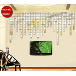 Casa si Gradina - Decoratiuni - Oglinzi - Set Oglinzi Design Patrat - Oglinzi Decorative Acrilice Silver MyStyle Luxury Home 100 bucati/set - Infinity.ro