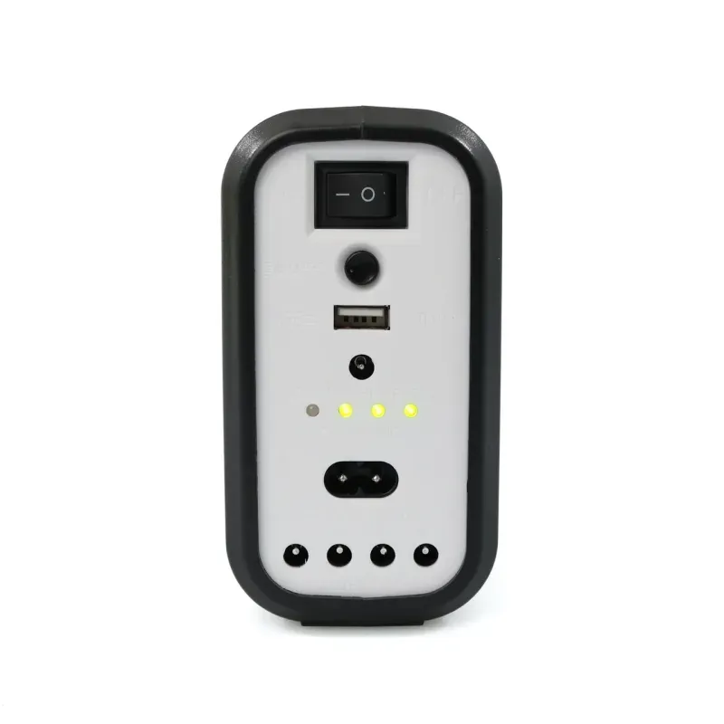 Casa si Gradina - Electrice - Panouri solare si accesorii - Sisteme panouri solare - Sistem de iluminat solar GDPLUS cu 3 becuri, lanterna si incarcator USB, portabil, GD-8017COB - Infinity.ro