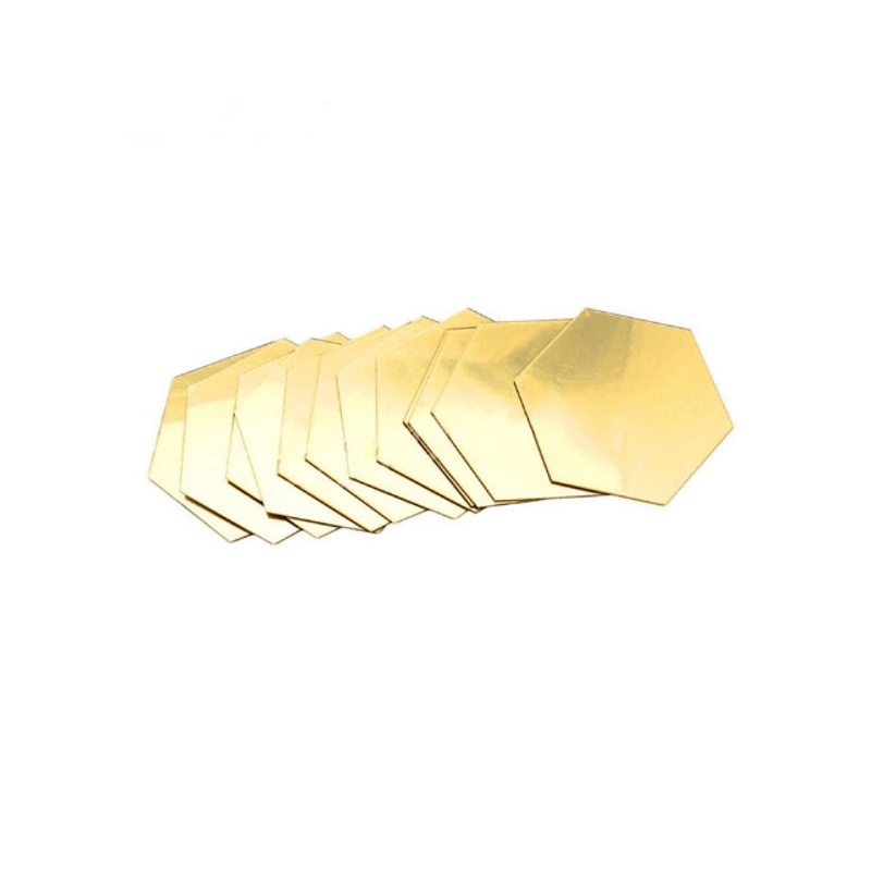 Casa si Gradina - Decoratiuni - Oglinzi - Set Oglinzi Design Hexagon - Oglinzi Decorative Acrilice GOLD MyStyle Luxury Home 10 bucati/set 12-14 cm - Infinity.ro