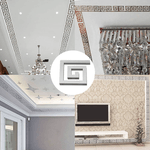 Casa si Gradina - Decoratiuni - Oglinzi - Set Oglinzi Design Versace, Oglinzi Decorative Acrilice SILVER, MyStyle Luxury Home 10 bucati/set - 5 cm - Infinity.ro