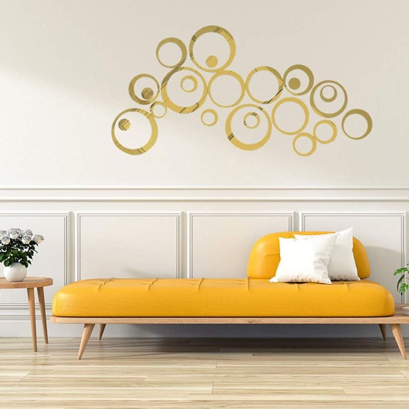 Casa si Gradina - Decoratiuni - Oglinzi - Set oglinzi design modern, 24 bucati/set, Rezistent la apa, Design interior, Usor de curatat si - Infinity.ro