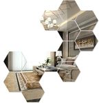 Casa si Gradina - Decoratiuni - Oglinzi - Set 12 Oglinzi Decorative Acrilice Cristal, Argint - Infinity.ro