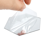 Casa si Gradina - Decoratiuni - Oglinzi - Set 6 Oglinzi Acrilice Decorative Hexagonale, Model L, 12x11x6.5cm, Autoadezive - Infinity.ro