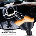 Auto si Moto - Intretinere auto - Produse curatare auto - Set 4 perii curatare auto, pentru detailing si curatare interior-exterior auto, Negru - Infinity.ro