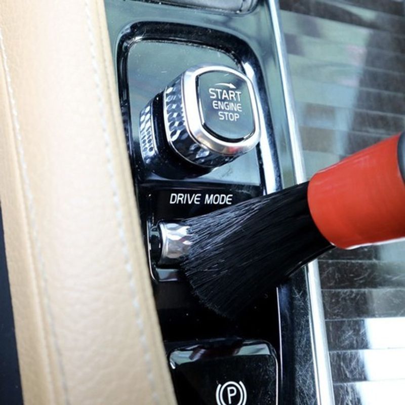 Auto si Moto - Intretinere auto - Produse curatare auto - Set 5 pensule detailing auto, pentru curatare interior-exterior auto, include laveta din microfibra, - Infinity.ro