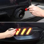 Auto si Moto - Intretinere auto - Produse curatare auto - Set 5 pensule detailing auto, pentru curatare interior-exterior masina, poliester, negru-rosu - Infinity.ro