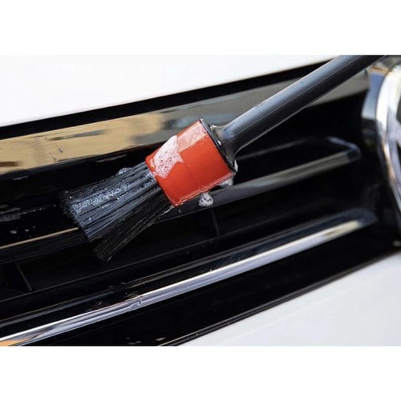 Auto si Moto - Intretinere auto - Produse curatare auto - Set 5 pensule detailing auto, pentru curatare interior-exterior auto, include laveta din microfibra, - Infinity.ro