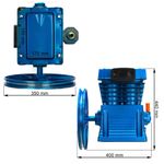 Casa si Gradina - Electrice - Echipamente electrice - Compresoare - Pompa compresor de aer cu 2 pistoane de 90mm debit 960l/min 4-5 kW 10 bari Barracuda B-AC2090H - Infinity.ro