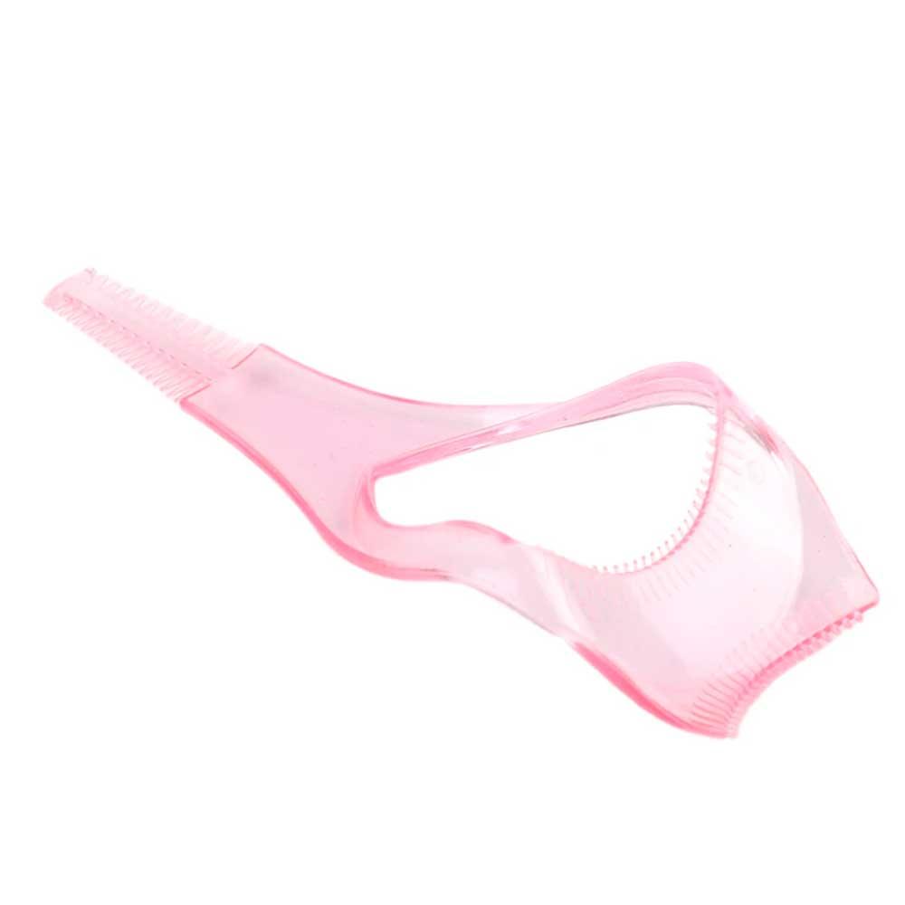 Instrument 3 in 1, Pentru Rimel Ochi Inferior si Superior si Perie, Roz