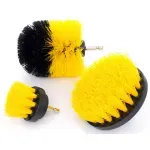 Casa si Gradina - Sanitare - Suporturi si accesorii baie - Accesorii baie - Set 3 perii curatare bormasina, Galben/Negru - Infinity.ro