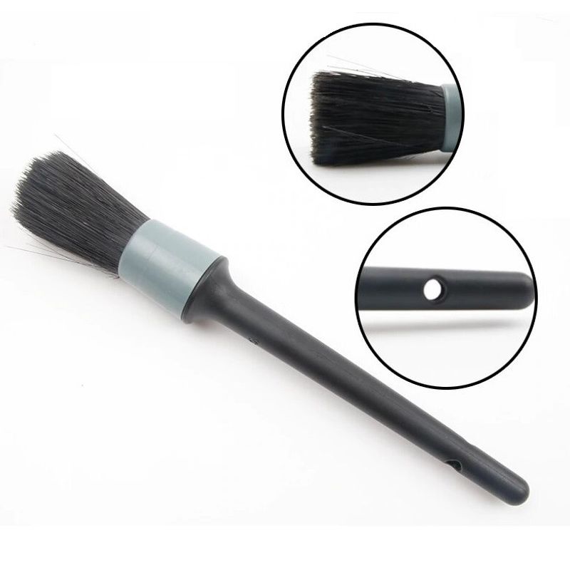 Auto si Moto - Intretinere auto - Produse curatare auto - Set 5 perii profesionale Gri MyStyle pentru curatat interior si exterior auto, elemente de caroserie, bord, - Infinity.ro