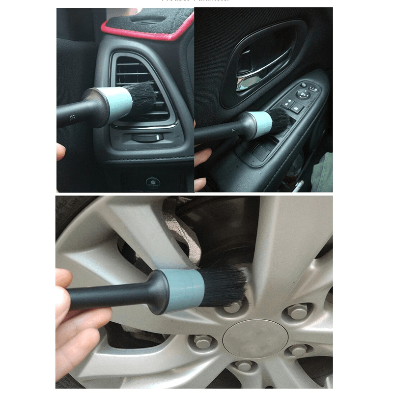 Auto si Moto - Intretinere auto - Produse curatare auto - Set 5 perii profesionale Gri MyStyle pentru curatat interior si exterior auto, elemente de caroserie, bord, - Infinity.ro