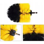 Auto si Moto - Intretinere auto - Produse curatare auto - Set 3 perii curatare auto, Fibre de nailon, 5/8.8/10cm, Negru/Galben - Infinity.ro