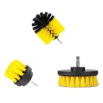 Auto si Moto - Intretinere auto - Produse curatare auto - Set 3 perii pentru mocheta & uz caznic/profesional detailing carpet brush cu adaptor pentru bormasina - Infinity.ro