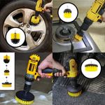 Auto si Moto - Intretinere auto - Produse curatare auto - Set perii curatare pentru bormasina, 4 piese - HBM 9789 - Infinity.ro
