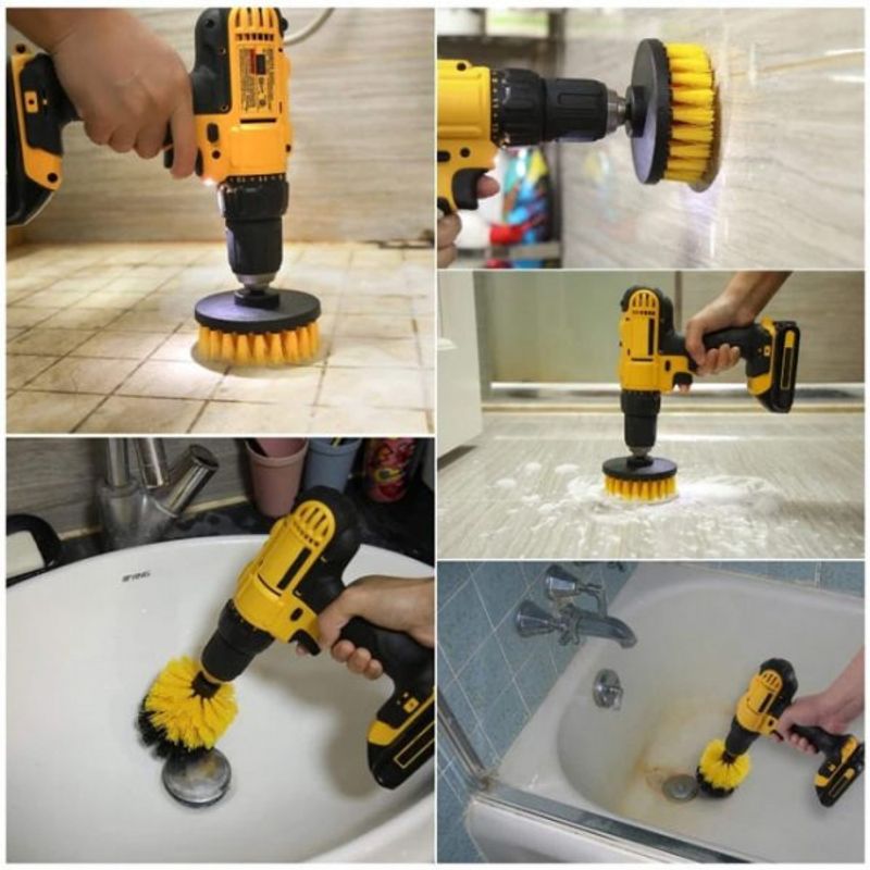 Auto si Moto - Intretinere auto - Produse curatare auto - Set perii curatare pentru bormasina, 4 piese - HBM 9789 - Infinity.ro