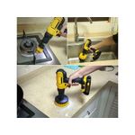 Auto si Moto - Intretinere auto - Produse curatare auto - Set 3 perii pentru curatare, universale, cu adaptor pentru bormasina, galbene - Infinity.ro